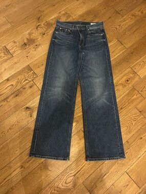 AYR Relaxed Straight Jeans - Dark Blue Wash